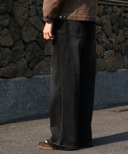 TOBEE（トゥビー）の「【TOBEE】ヴィンテージメイク バギーセミワイド デニムパンツ（デニムパンツ・メンズ・ブルー/ブラック・LARGE/SMALL/MEDIUM）」の17枚目の写真