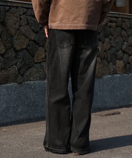 TOBEE（トゥビー）の「【TOBEE】ヴィンテージメイク バギーセミワイド デニムパンツ（デニムパンツ・メンズ・ブルー/ブラック・LARGE/SMALL/MEDIUM）」の18枚目の写真