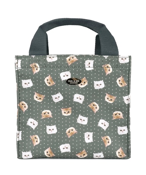 PAUL & JOE ACCESSOIRES（ポールアンドジョーアクセソワ）の「PAUL & JOE ACCESSOIRES (ポール＆ジョーアクセソワ)ランチトートバッグ サブバッグ PJA-1155 ジプシー＆ヌネット総柄（トートバッグ・レディース・ブルー/グレー/オレンジ・FREE）」の6枚目の写真