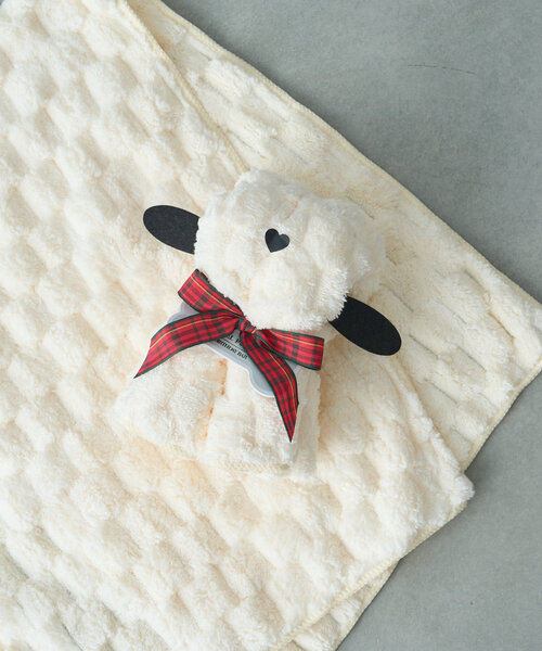 BIRTHDAY BAR(バースデイバー)の「TOWEL POODLE プードルのタオル(ハンカチ/ハンドタオル・レディース・アイボリー/ブラウン・0)」の4枚目の写真