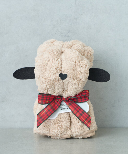 BIRTHDAY BAR(バースデイバー)の「TOWEL POODLE プードルのタオル(ハンカチ/ハンドタオル・レディース・アイボリー/ブラウン・0)」の7枚目の写真
