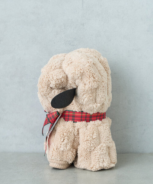 BIRTHDAY BAR(バースデイバー)の「TOWEL POODLE プードルのタオル(ハンカチ/ハンドタオル・レディース・アイボリー/ブラウン・0)」の8枚目の写真