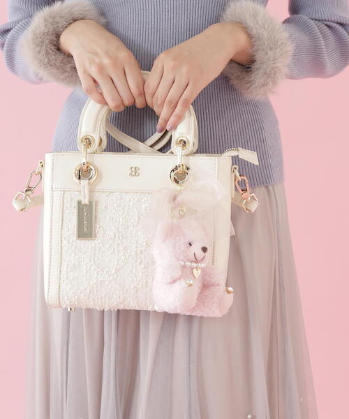 ジルスチュアート　ベアチャーム　ピンク ジルバイジルスチュアート JILL by JILLSTUART ベアチャーム