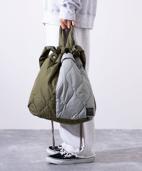 TAION(タイオン)の「【TAION/タイオン】2WAY ミリタリー ヘルメットバッグ UNISEX/ユニセックス(ショルダーバッグ・メンズ・グリーン系その他/オリーブ/ブラック/セージグリーン・FREE)」の7枚目の写真