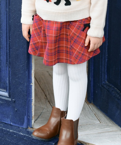 【セール】チェックスカート風キュロット(90～140)（その他パンツ）｜KP（ケーピー）