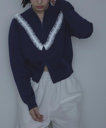 miette | レースフリルダブルジップカーディガン(カーディガン/ボレロ)