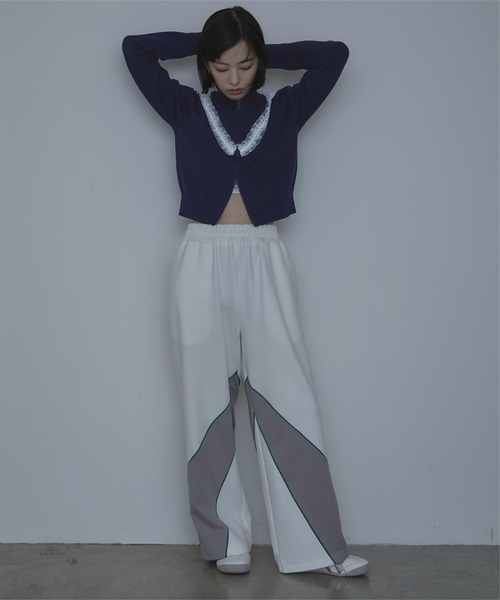 miette（ミエット）の「レースフリルダブルジップカーディガン（カーディガン/ボレロ・レディース・グレー/ネイビー/レッド・FREE）」の9枚目の写真