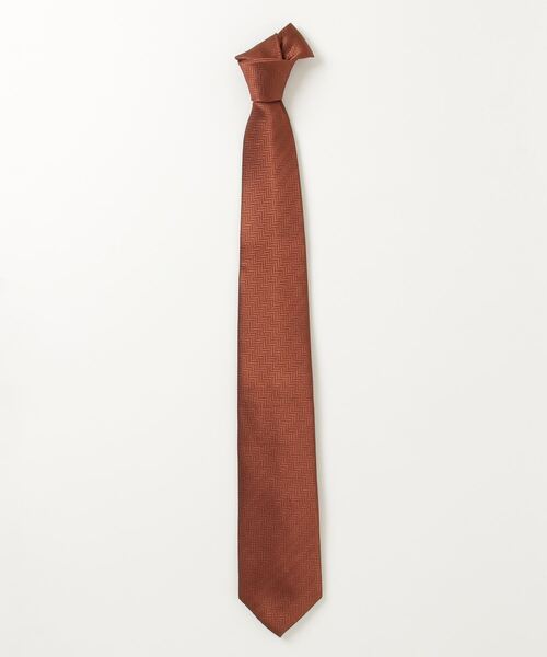 TOKYO SHIRTS（トウキョウシャツ）の「ネクタイ 絹100% ベーシック ビジネス フォーマル（ネクタイ・メンズ・ブルー/ネイビー系2/シルバー系2/チャコールグレー/サックスブルー/ラベンダー/シルバー系1/オレンジ/イエロー/ベージュ/ネイビー系1/ブラウン/グリーン/ピンク/ボルドー/レッド・FREE）」の3枚目の写真