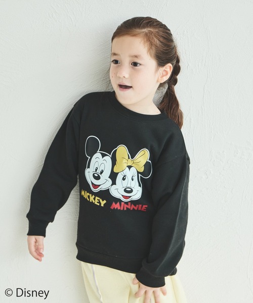 pairmanon（ペアマノン）の「【Disney】【ディズニー】キャラクタープリント ユニセックス 裏起毛トレーナー（スウェット・キッズ・ベージュ/ピンク/ライトグリーン/ブラック/アイボリー/ブルー・80/110/100/120/130/90/140）」の14枚目の写真