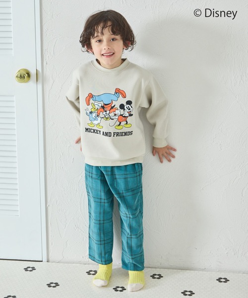 pairmanon（ペアマノン）の「【Disney】【ディズニー】キャラクタープリント ユニセックス 裏起毛トレーナー（スウェット・キッズ・ベージュ/ピンク/ライトグリーン/ブラック/アイボリー/ブルー・80/110/100/120/130/90/140）」の15枚目の写真