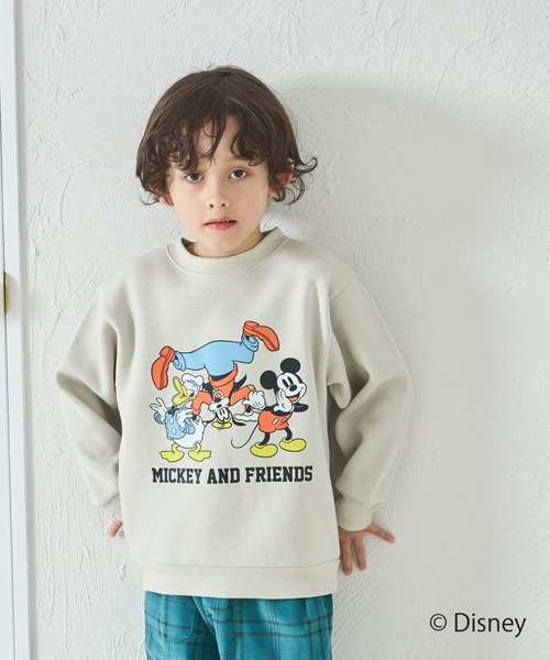 pairmanon（ペアマノン）の「【Disney】【ディズニー】キャラクタープリント ユニセックス 裏起毛トレーナー（スウェット・キッズ・ベージュ/ピンク/ライトグリーン/ブラック/アイボリー/ブルー・80/110/100/120/130/90/140）」の17枚目の写真