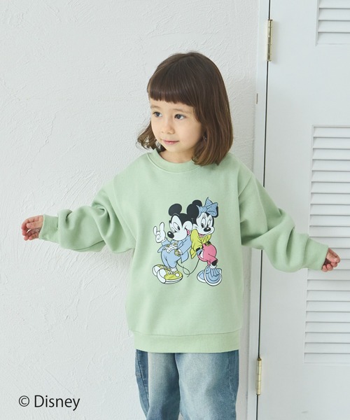 pairmanon（ペアマノン）の「【Disney】【ディズニー】キャラクタープリント ユニセックス 裏起毛トレーナー（スウェット・キッズ・ベージュ/ピンク/ライトグリーン/ブラック/アイボリー/ブルー・80/110/100/120/130/90/140）」の18枚目の写真