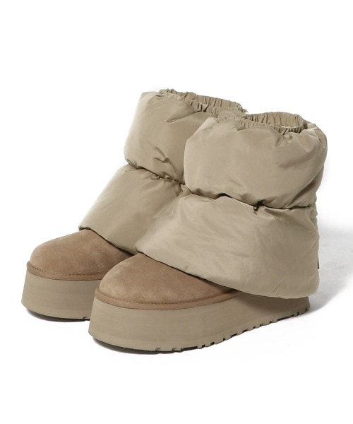 UGG（アグ）の「UGG / クラシック ミニ ディッパー パファー ブーツ（ブーツ・レディース・キャメル・6/7/8）」の5枚目の写真