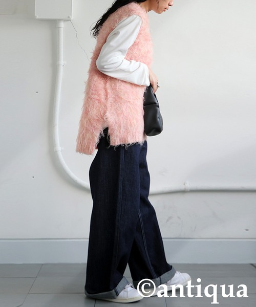 Loungedress シャギーベスト　未使用品 Loungedress】 シャギーベスト