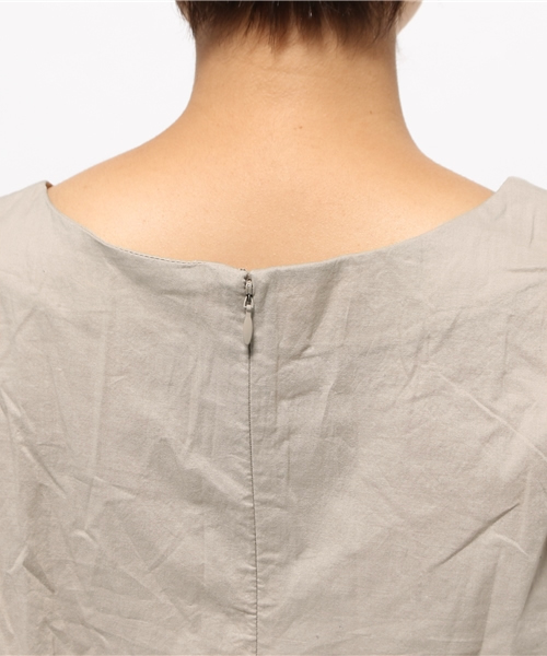 OUTLET（アウトレット）の「【Sheta】袖切リ替エブラウス（シャツ/ブラウス・レディース・ベージュ/ブラック・FREE）」の7枚目の写真