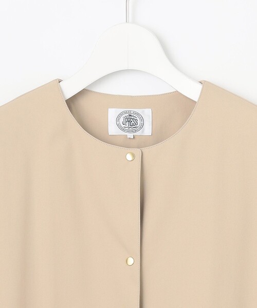 J.PRESS Ladies(J.プレス レディス)の「【洗える・撥水】ドライツイルストレッチ ノーカラー コート(ノーカラーコート・レディース・ベージュ系/ネイビー系/ブラウン系・XS/S)」の17枚目の写真