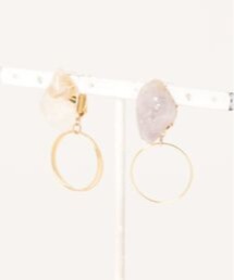 【BEMEE】鉱石アシメントリーイヤリング(MA)