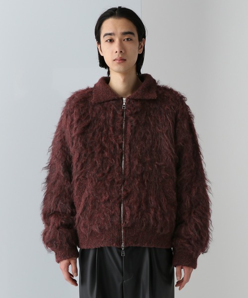 HARE（ハレ）の「パーマシャギーニットブルゾン(HARE)（カーディガン/ボレロ・メンズ・ブラック/レッド・FREE）」の13枚目の写真