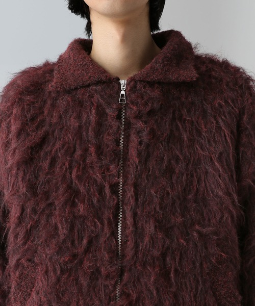 HARE（ハレ）の「パーマシャギーニットブルゾン(HARE)（カーディガン/ボレロ・メンズ・ブラック/レッド・FREE）」の17枚目の写真