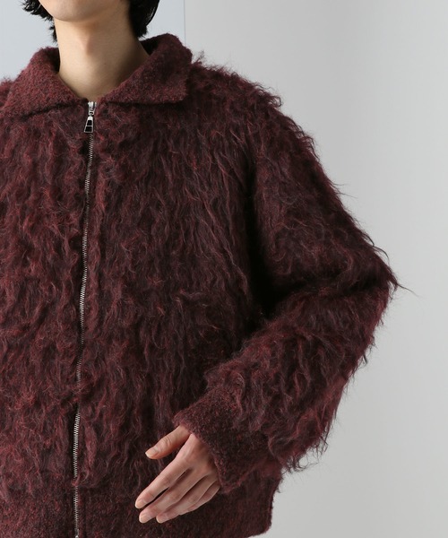 HARE（ハレ）の「パーマシャギーニットブルゾン(HARE)（カーディガン/ボレロ・メンズ・ブラック/レッド・FREE）」の18枚目の写真