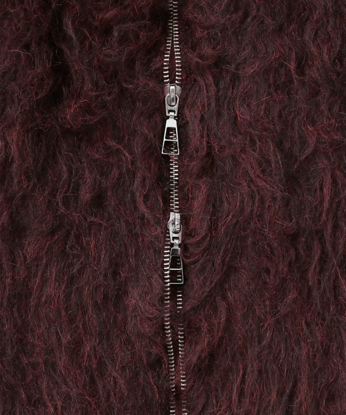 HARE（ハレ）の「パーマシャギーニットブルゾン(HARE)（カーディガン/ボレロ・メンズ・ブラック/レッド・FREE）」の22枚目の写真