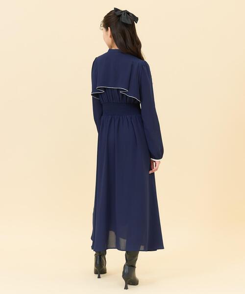 バイカラーメロウデザインワンピース（ワンピース）｜REDYAZEL