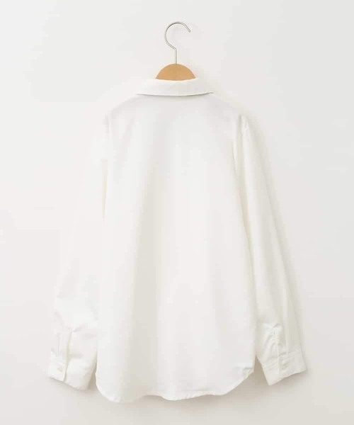 a.v.v（アーヴェヴェ）の「[140-160]【卒服】リボンタイ付きピンタックブラウス（シャツ/ブラウス・キッズ・ホワイト・140/150/160）」の21枚目の写真