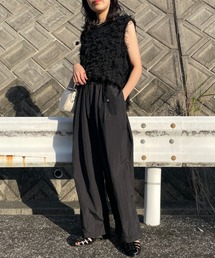 JEANS FACTORY Clothes | [Jeans Factory Clothes/ジーンズファクトリークローズ] ウエストドローコード ナイロンワイドパンツ(その他パンツ)