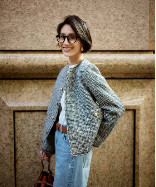 セール/ブランド古着】ツイードジャケット（その他アウター）｜Mila  