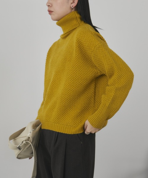 ハイネックオーバーカラーニット（ニット/セーター）｜Aunt Marie's