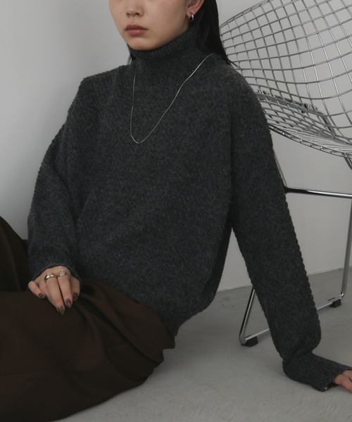 ハイネックオーバーカラーニット（ニット/セーター）｜Aunt Marie's