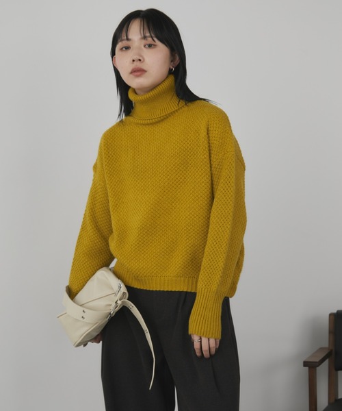 ハイネックオーバーカラーニット（ニット/セーター）｜Aunt Marie's