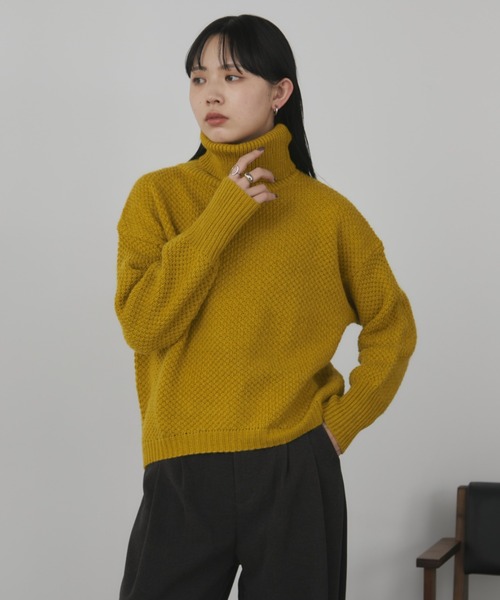 ハイネックオーバーカラーニット（ニット/セーター）｜Aunt Marie's