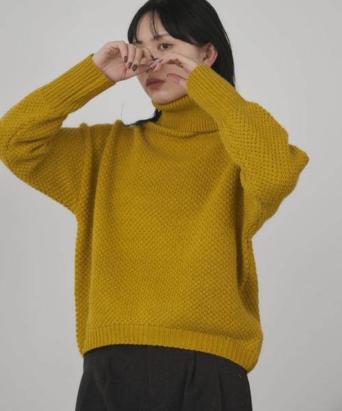 ハイネックオーバーカラーニット（ニット/セーター）｜Aunt Marie's