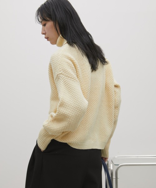 ハイネックオーバーカラーニット（ニット/セーター）｜Aunt Marie's