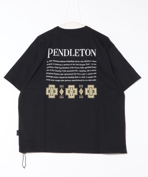PENDLETON(ペンドルトン)の「PENDLETON/ペンドルトン 半袖Tシャツ バックプリント ドローコード 5275-0217(Tシャツ/カットソー・メンズ・グレイッシュベージュ/ブラック/ホワイト・L/M/XL)」の4枚目の写真