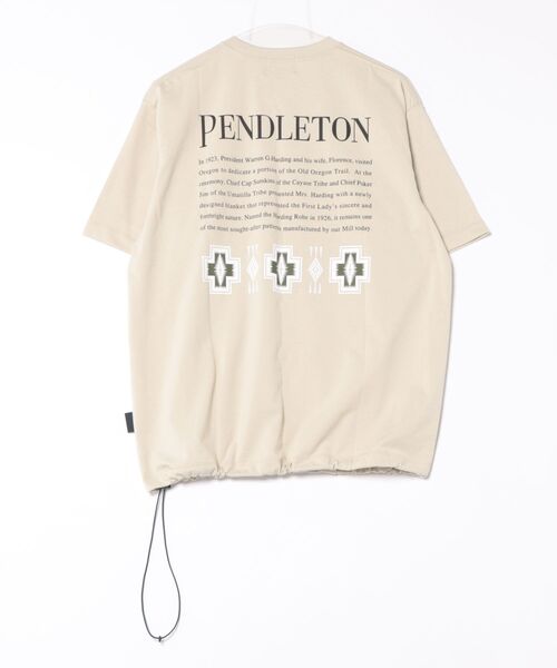 PENDLETON(ペンドルトン)の「PENDLETON/ペンドルトン 半袖Tシャツ バックプリント ドローコード 5275-0217(Tシャツ/カットソー・メンズ・グレイッシュベージュ/ブラック/ホワイト・L/M/XL)」の5枚目の写真