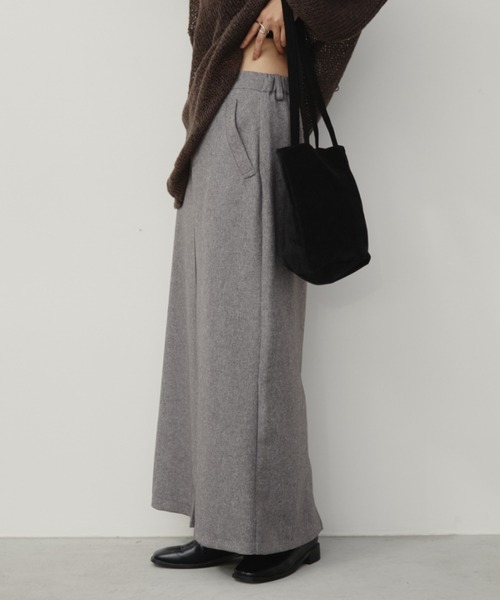 Aunt Marie's(アントマリーズ)の「フロントタックナロースカート(スカート・レディース・ライトグリーン/グレー/ブラック/ブラウン/チャコールグレー・FREE/MT)」の16枚目の写真