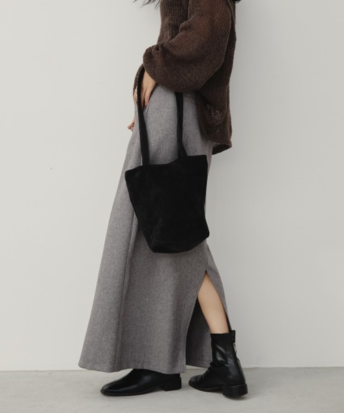 Aunt Marie's(アントマリーズ)の「フロントタックナロースカート(スカート・レディース・ライトグリーン/グレー/ブラック/ブラウン/チャコールグレー・FREE/MT)」の20枚目の写真