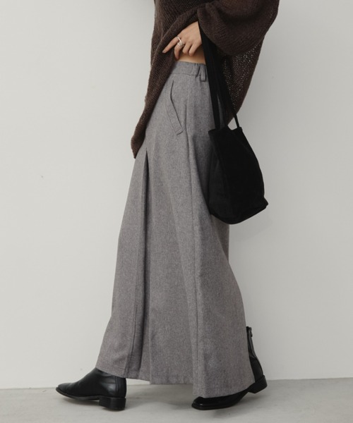 Aunt Marie's(アントマリーズ)の「フロントタックナロースカート(スカート・レディース・ライトグリーン/グレー/ブラック/ブラウン/チャコールグレー・FREE/MT)」の15枚目の写真