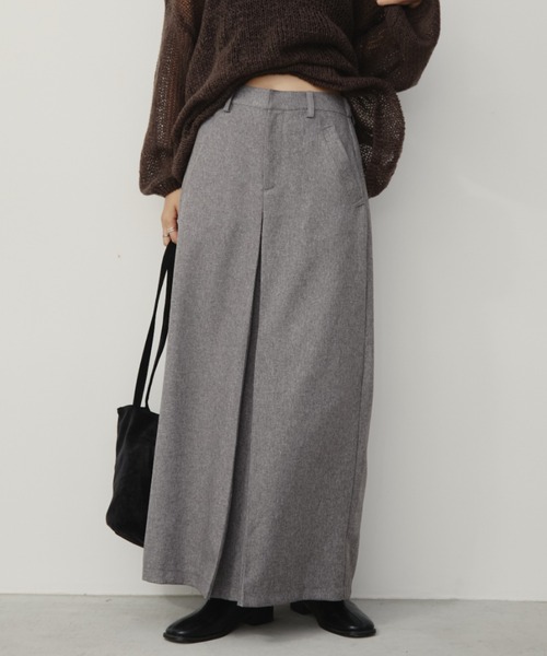 Aunt Marie's(アントマリーズ)の「フロントタックナロースカート(スカート・レディース・ライトグリーン/グレー/ブラック/ブラウン/チャコールグレー・FREE/MT)」の14枚目の写真