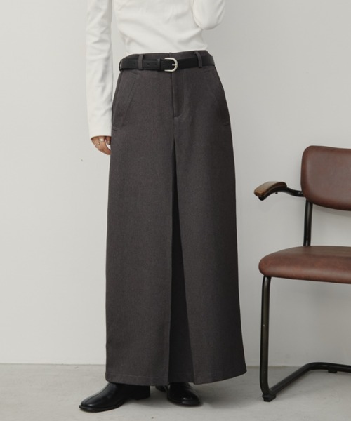 Aunt Marie's(アントマリーズ)の「フロントタックナロースカート(スカート・レディース・ライトグリーン/グレー/ブラック/ブラウン/チャコールグレー・FREE/MT)」の22枚目の写真