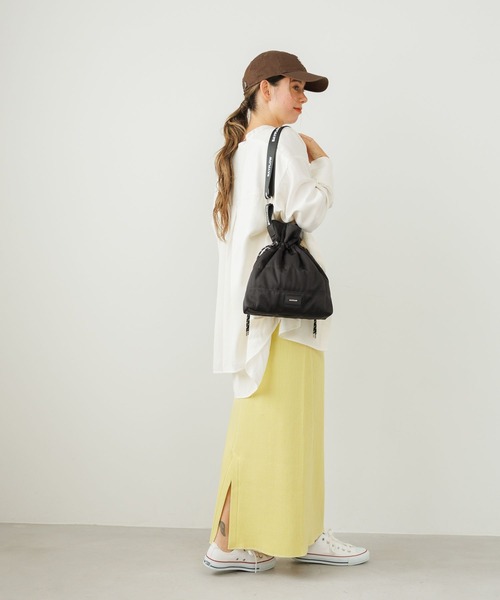 BAYFLOW（ベイフロー）の「[A4サイズも入る]キルトドロストロゴテープショルダー（ショルダーバッグ・レディース・ブラック/グレー・FREE）」の20枚目の写真