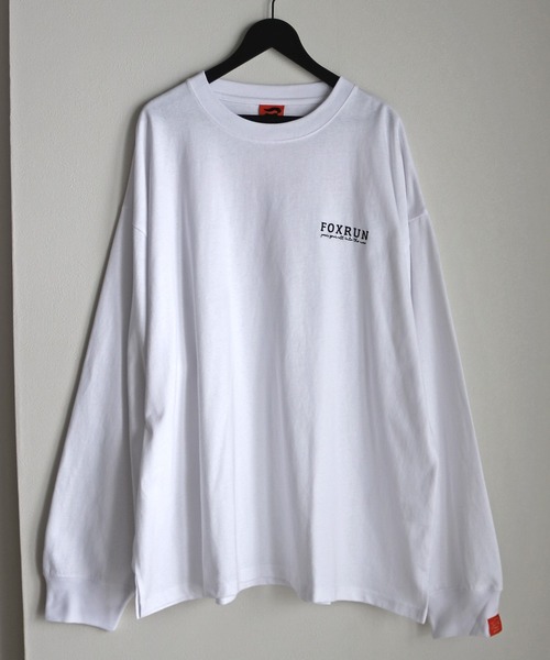 COURO(コウロ)の「【FOXRUN/フォックスラン】 GO OUT掲載アイテム Hystoric back logo L/S -Tee(Tシャツ/カットソー・メンズ・ブラック/ホワイト/オートミール/チャコール・M/L)」の5枚目の写真