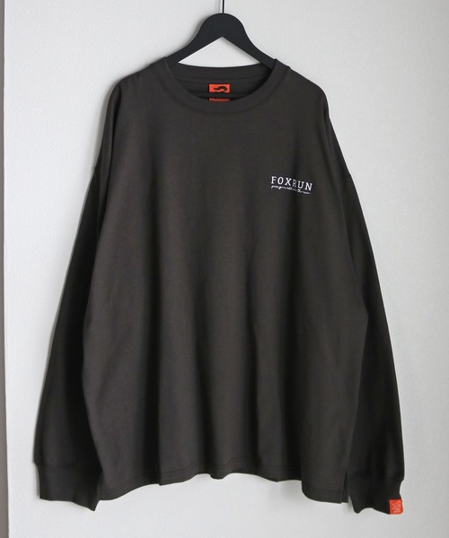 COURO(コウロ)の「【FOXRUN/フォックスラン】 GO OUT掲載アイテム Hystoric back logo L/S -Tee(Tシャツ/カットソー・メンズ・ブラック/ホワイト/オートミール/チャコール・M/L)」の10枚目の写真