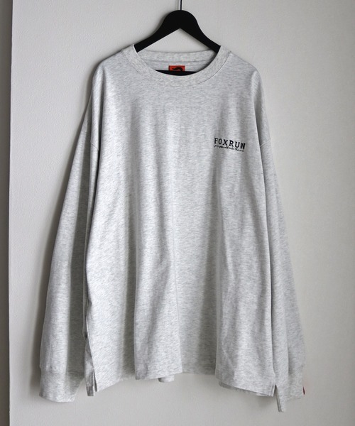 COURO(コウロ)の「【FOXRUN/フォックスラン】 GO OUT掲載アイテム Hystoric back logo L/S -Tee(Tシャツ/カットソー・メンズ・ブラック/ホワイト/オートミール/チャコール・M/L)」の11枚目の写真