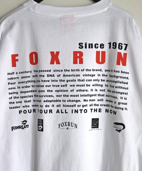 COURO(コウロ)の「【FOXRUN/フォックスラン】 GO OUT掲載アイテム Hystoric back logo L/S -Tee(Tシャツ/カットソー・メンズ・ブラック/ホワイト/オートミール/チャコール・M/L)」の8枚目の写真