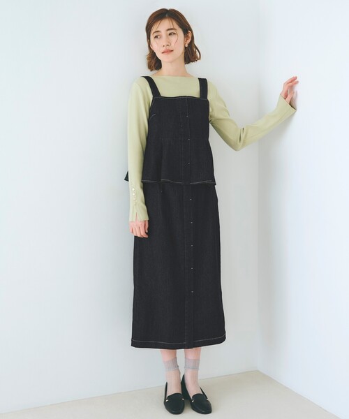 grove（グローブ）の「デニムビスチェSET UP（セットアップ・レディース・ブラック/ブルー系その他・01/02/03/04/05）」の2枚目の写真