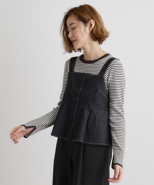 grove（グローブ）の「デニムビスチェSET UP（セットアップ・レディース・ブラック/ブルー系その他・01/02/03/04/05）」の3枚目の写真