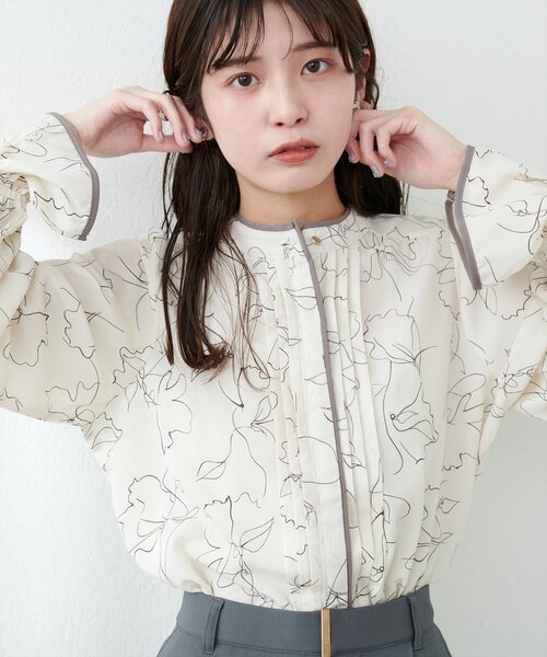 新品タグ付き　ebure エブール　ナチュラルダイ ブラウス 0432874057000an_3?$VS_1500$